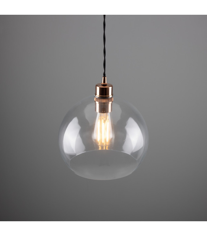 Eden 25cm Dome Pendant Polished Copper-4