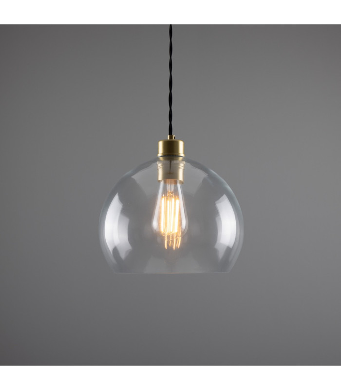 Eden 25cm Dome Pendant Satin Brass-2