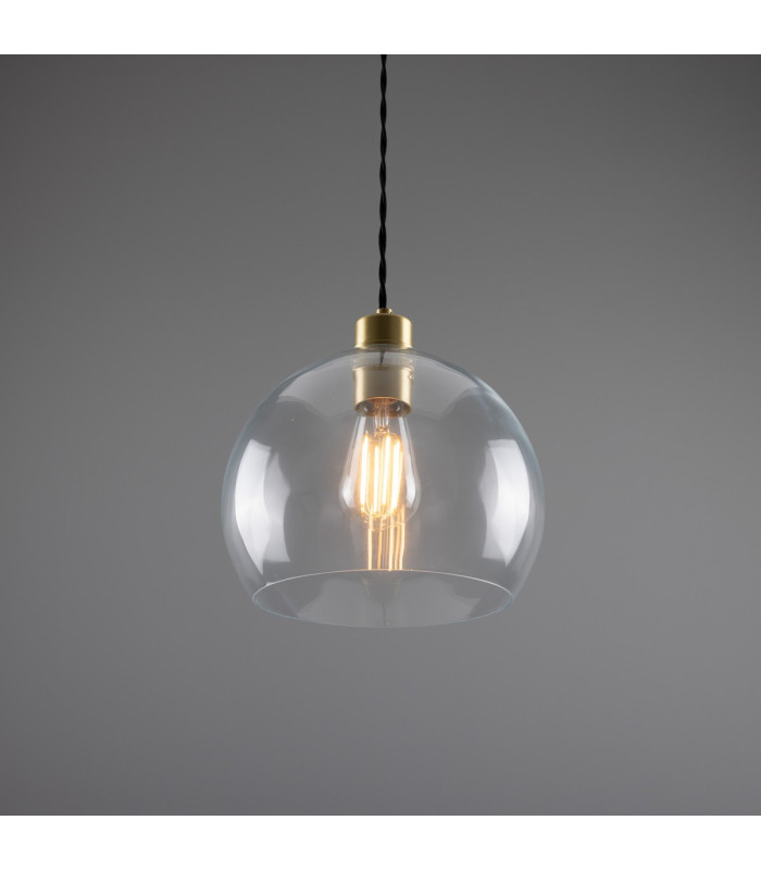Eden 25cm Dome Pendant Satin Brass-3