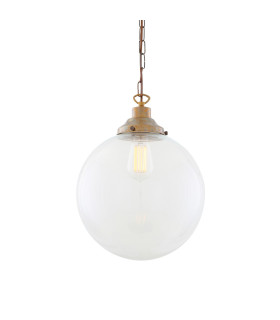 Riad 30cm Globe Pendant Antique Brass-2