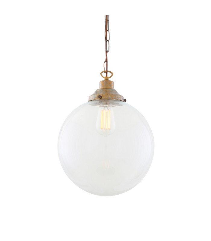 Riad 30cm Globe Pendant Antique Brass-2