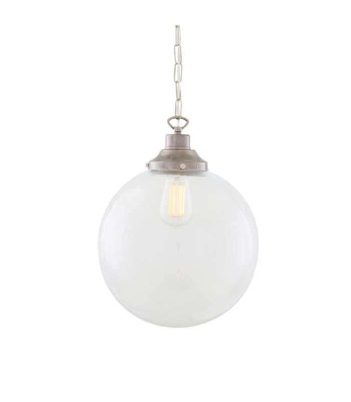 Riad 30cm Globe Pendant Antique Silver-1