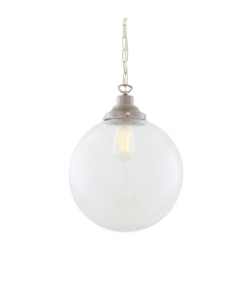 Riad 30cm Globe Pendant Antique Silver-2