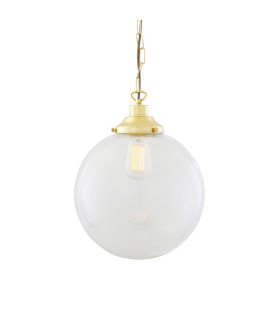 Riad 30cm Globe Pendant Polished Brass-1