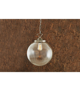 Riad 35cm Globe Pendant Antique Silver-1