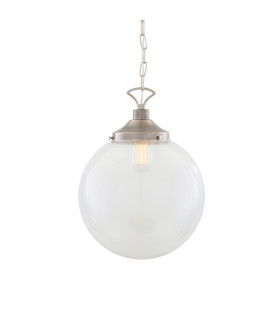 Riad 35cm Globe Pendant Antique Silver-2