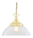 Riad 35cm Globe Pendant Polished Brass-4
