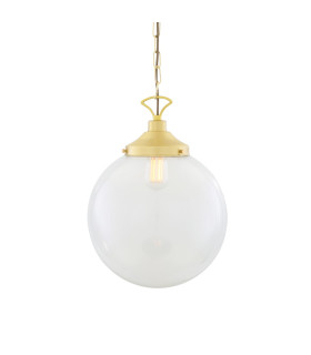 Riad 35cm Globe Pendant Satin Brass-1
