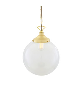 Riad 35cm Globe Pendant Satin Brass-2