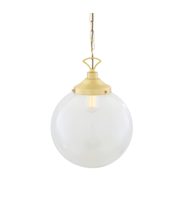 Riad 35cm Globe Pendant Satin Brass-2