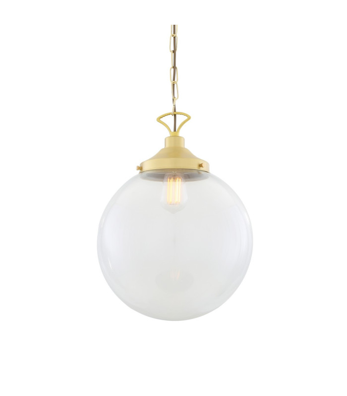Riad 35cm Globe Pendant Satin Brass-3
