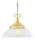 Riad 35cm Globe Pendant Satin Brass-4