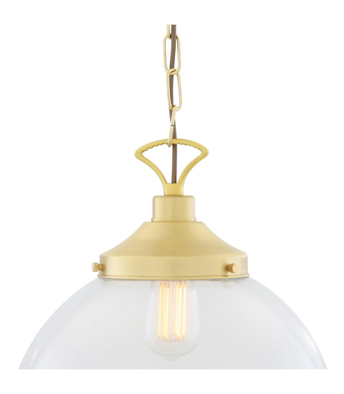 Riad 35cm Globe Pendant Satin Brass-4