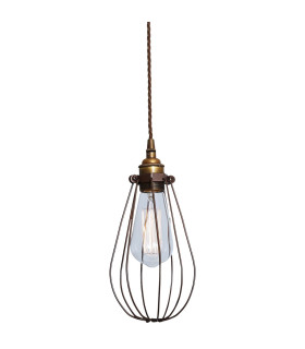Vox cage Pendant Antique Brass Bronze