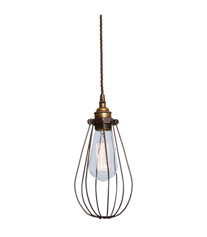 Vox cage Pendant Antique Brass Bronze