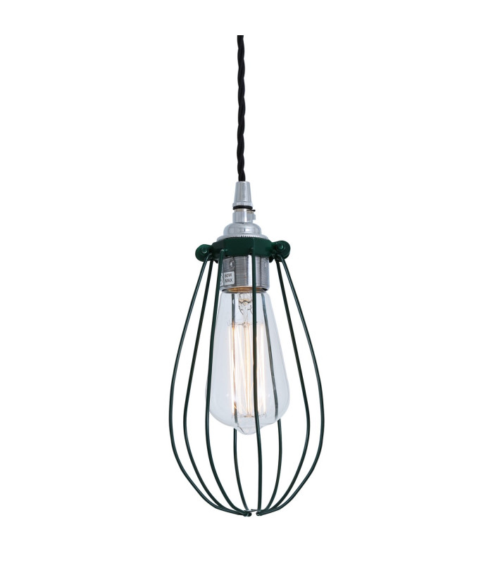 Vox cage Pendant Chrome Racing Green-2
