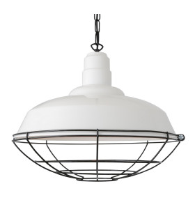 Cobal Pendant White Black Cage