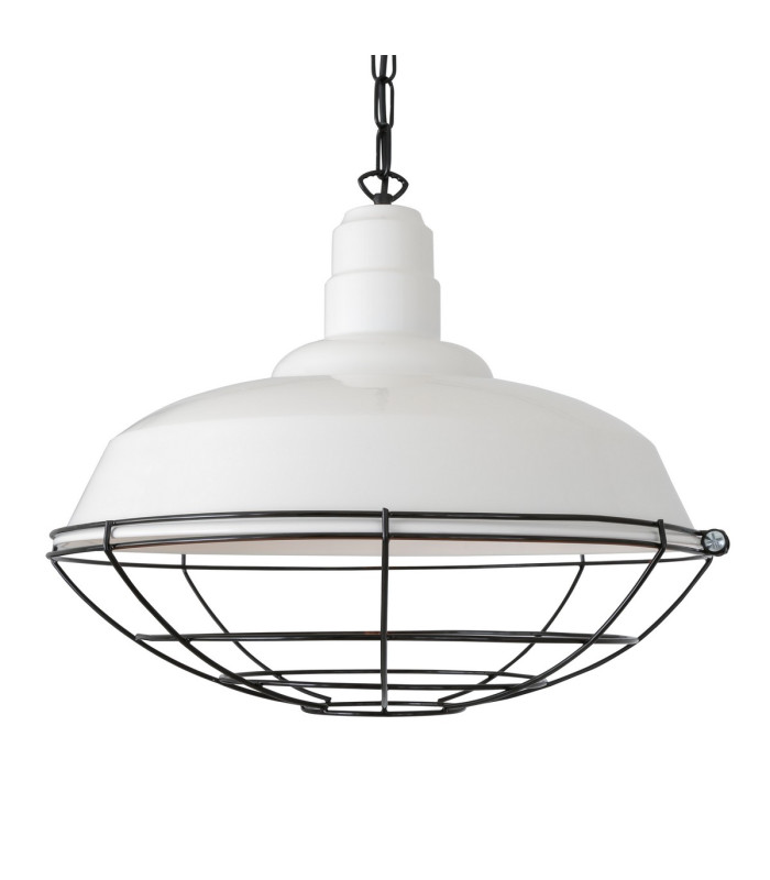 Cobal Pendant White Black Cage