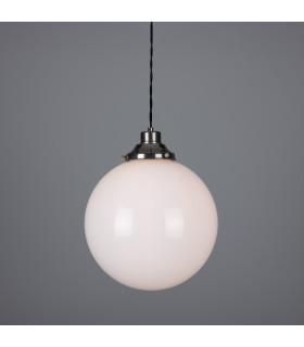 Gentry 30cm Globe Pendant Antique Silver-1