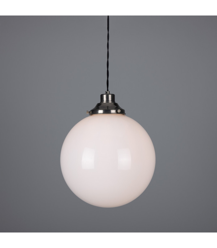 Gentry 30cm Globe Pendant Antique Silver-1