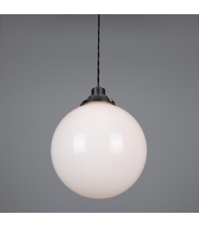 Gentry 30cm Globe Pendant Antique Silver-2
