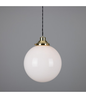 Gentry 30cm Globe Pendant Polished Brass-1