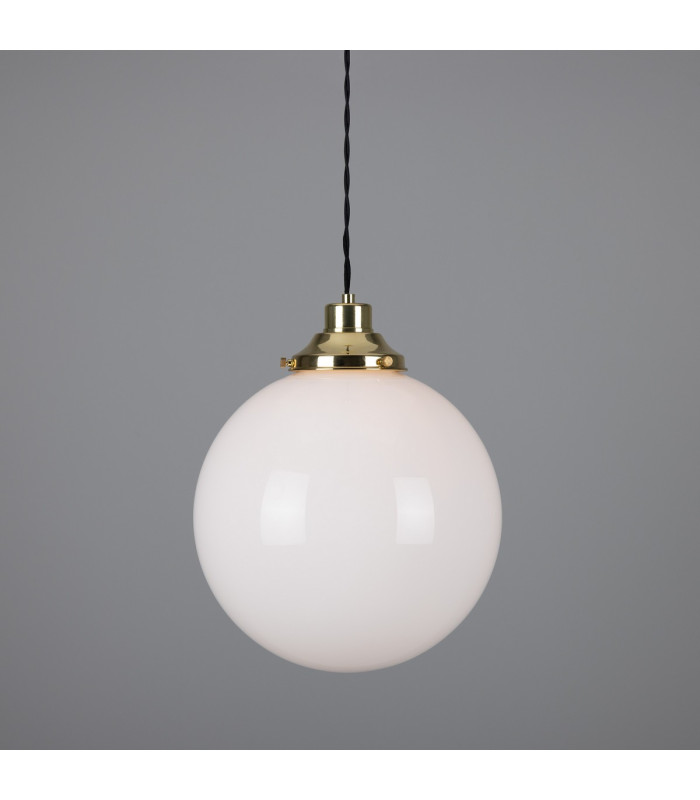 Gentry 30cm Globe Pendant Polished Brass-1