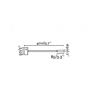 Led Leather / Bronze Reading Light 3W 3000K - 2
