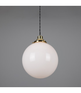 Gentry 30cm Globe Pendant Polished Brass-2
