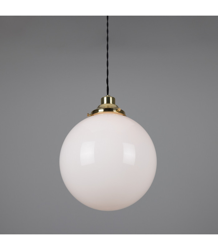Gentry 30cm Globe Pendant Polished Brass-2