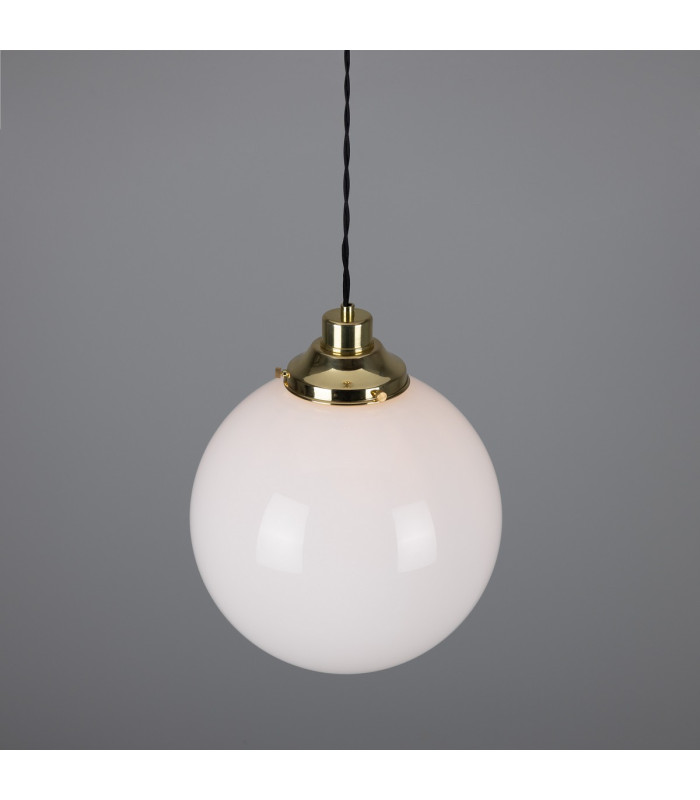 Gentry 30cm Globe Pendant Polished Brass-3