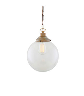 Riad 25cm Globe Pendant Antique Brass-1