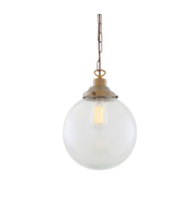 Riad 25cm Globe Pendant Antique Brass-2