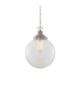 Riad 25cm Globe Pendant Antique Silver-1