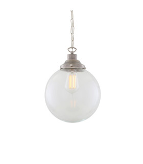 Riad 25cm Globe Pendant Antique Silver-2