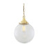 Riad 25cm Globe Pendant Polished Brass-2