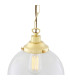 Riad 25cm Globe Pendant Polished Brass-3
