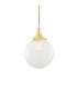 Riad 25cm Globe Pendant Satin Brass-1
