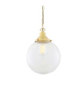 Riad 25cm Globe Pendant Satin Brass-2
