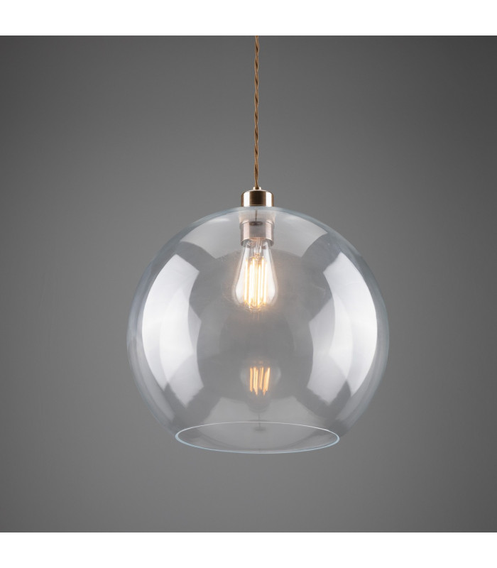 Eden 35cm Globe Pendant Antique Brass-3