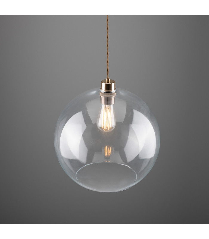 Eden 35cm Globe Pendant Antique Brass-4