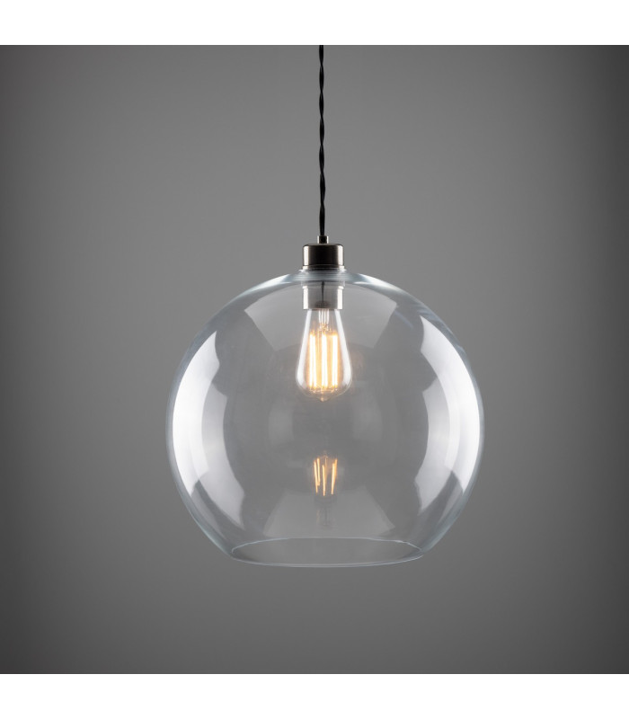 Eden 35cm Globe Pendant Antique Silver-2