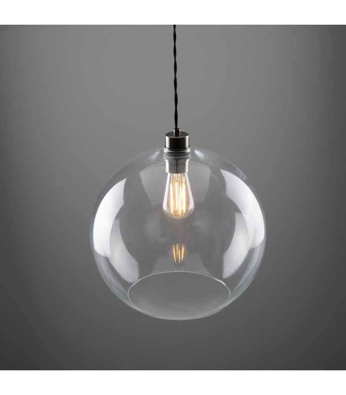 Eden 35cm Globe Pendant Antique Silver-4