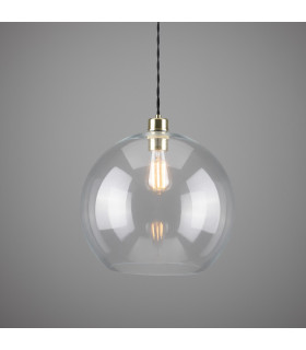 Eden 35cm Globe Pendant Polished Brass-1