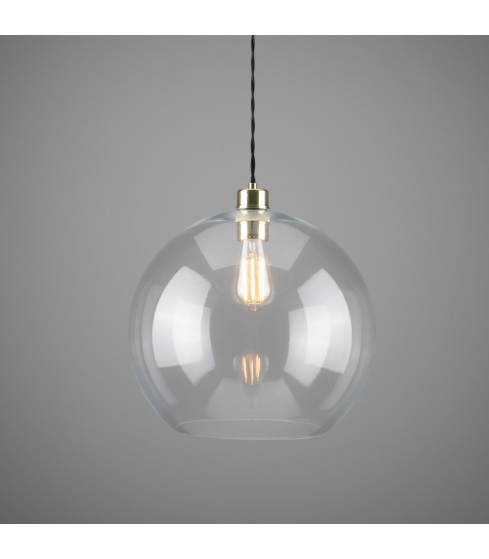 Eden 35cm Globe Pendant Polished Brass-1