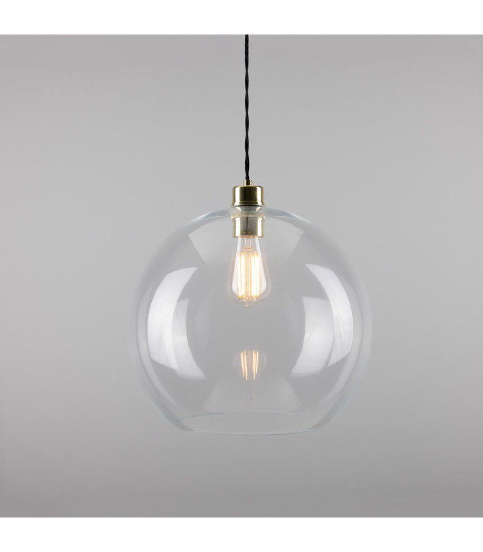 Eden 35cm Globe Pendant Polished Brass-2