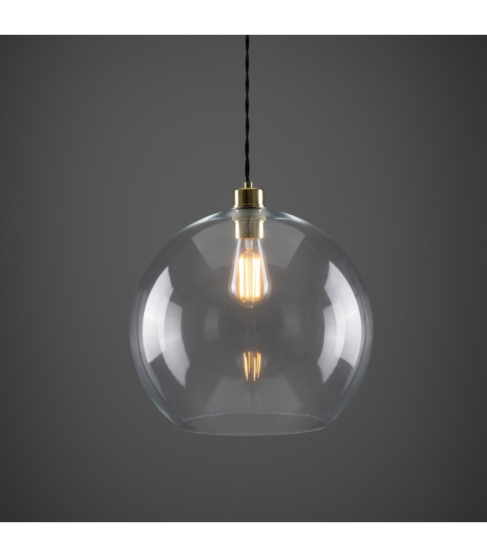 Eden 35cm Globe Pendant Polished Brass-3