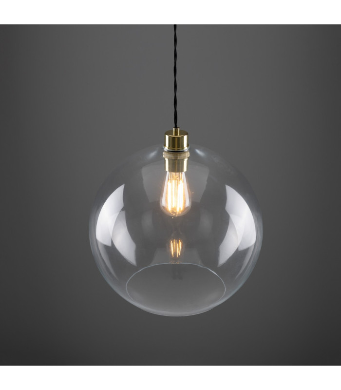 Eden 35cm Globe Pendant Polished Brass-5