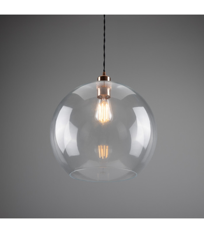 Eden 35cm Globe Pendant Polished Copper-2