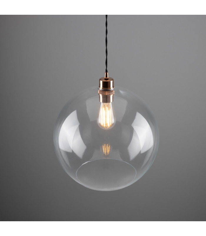 Eden 35cm Globe Pendant Polished Copper-3